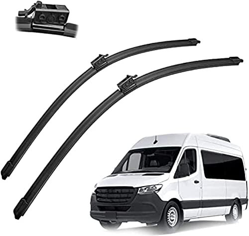 COPTRZ 2Stück Auto-Windschutzscheibe Scheibenwischer,Für Benz Sprinter 2018 2019 2020 2021 26 +24 Scheibenwischerarm Blatt Austausch Teile Autozubehör.