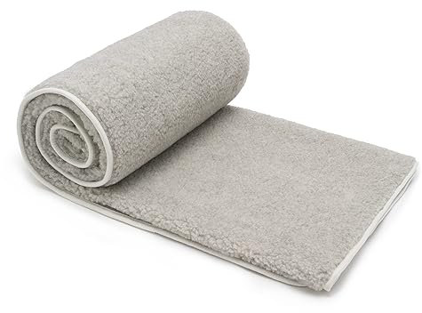 Best Wool Coperta Lana Merinos 240x200 cm - Morbida in 100% Lana di Pecora Merino - Grande e Soffice - Peso 500 g/m2 - Materiale Traspirante