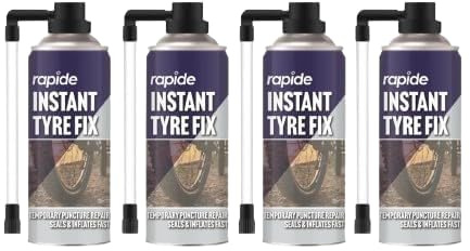 PEBBLE HUG 200 ml Instant Tyre Repair Spray Paint, Bicycle Tyre Puncture Sealant Fix Sealing Inflates in Cycle Tyres, Car Accessories Essential