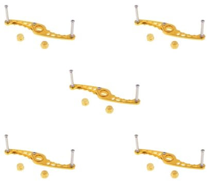 Mealoodiousmusea 5 Set Angelrolle Halter Wipparm für Köderguss DIY Gold