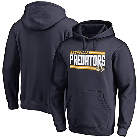 PiWine Männer Sweatshirt Langarm Pullover Hockey Kleidung NHL Predators Jersey Print Unisex Langarm Pullover Männer Eishockey Hoodies,3XL