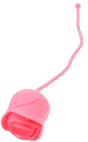 PHENOFICE Silikon Teesieb Rosenform Praktischer Teefilter Für Loser Tee - Hitzebeständig Leicht Zu Reinigen Für Zuhause Oder Restaurant Rosa