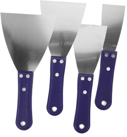 jojofuny 4pezzi Spatole Inossidabile Per Riparazione Raschietto Per Applicazione Stucco e Utensili Per Cartongesso e Decorazioni