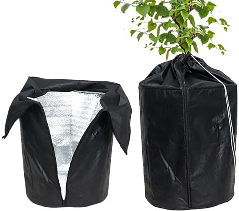2 Stück Winterschutz Für Kübelpflanzen, 45*55cm/ 45*50cm Winterschutz Für Pflanzen, Topfschutz Pflanzen Winter, Frostschutz Pflanzen, Pflanzenschutz Winter Für Topfpflanzen, Sträucher, Obstbäume