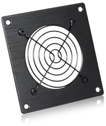 Xiaoqijia 80mm Ventilation Grille for PC Computers & AV Electronic Cabinets - Includes Fan Mounting Bracket, Protective Mesh Panel, Optimizes Server Cabinet Airflow & AV Rack Cooling