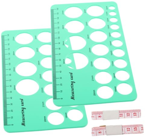 BESTonZON Tarjeta De Medición De Pezones Para Bridas Herramienta De Medición Para Pezones Plantilla Para Dibujar Casa