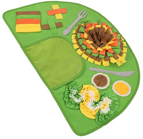 Generisch Tapis de gamelle pour chien - Gamelle lente - Jeu de recherche de nourriture interactif pour toutes les races de chiens - Besoin d'emploi - Manger lentement - S'ennuie