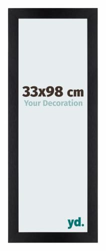 yd. Puzzlerahmen 33x98 Schwarz Matt - Holz rahmen Mura | Your Decoration, Geeignet für Puzzles mit 500-1000 Teilen, Antireflex-Acrylglas aus Kunststoff , Wandmontage, Made in Holland