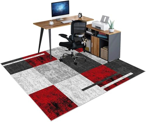 LXSDGVZD Protector Suelo Silla Ruedas, Alfombra Silla Gaming, Alfombrilla de Protección para Suelos Duros, Tapete de Protección de Madera/baldosas, Protector Suelo Silla de Escritorio 150 x 180 cm