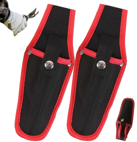 Funda de Tijeras de podar de Lona con Cierre a presión, Soporte Protector de 2, 4x9, 8 Pulgadas para Herramientas de jardín, Funda de podadora, 2 uds.