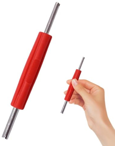GNALIA Obus Aire Acondicionado 1 Unidad Herramienta Extracción Válvula Neumático Color Rojo Dimensiones 12.5X1.8cm Compatible Presta Y Schrader