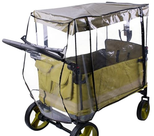 Toldo para – 93 x 52 x 73 cm para cochecito de bebé, protección contra la intemperie al aire libre, cubierta de luz plegable, resistente placa de protección de PVEA, resistente para camping