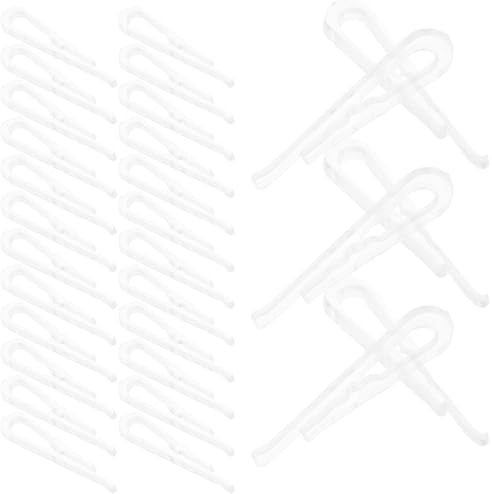 Toyvian 100 Piezas Pinzas para Ropa de Pinzas para Ropa Camisas para Doblar Camisas Pantalones y Uso el Armario