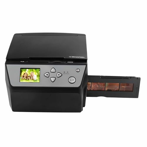 Digital Film and Slide Scanner, 22MP USB Scanner with 5 LCD Screen - Convert 35mm Slides and 110/135 Film to HD JPG Files for Photo and Document Scanning