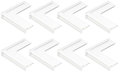 MERRYHAPY Protezioni Angolari Antiurto in Silicone Ultra Sottile Trasparente 8 Pezzi per Tavoli e Finestre Sicurezza Ragazzo Ragazza Casa
