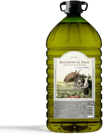Aceite de Oliva Virgen Extra 5L Garrafa by Hacienda el Olivar - AOVE de Jaén - Extracción en Frío - Sabor Suave y Versátil - Ideal para Cocinar, Freír y Uso Diario