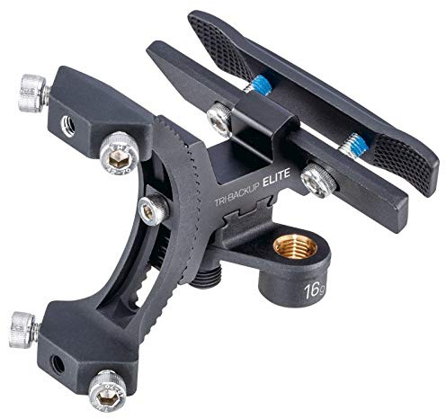 Topeak TRI-Backup Elite Flaschenhalter aus Aluminium in der Farbe Schwarz, Maße: 8,6cm x 7,6cm x 7,4cm, 15800085