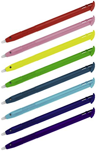Hama Eingabestift für New 3DS XL, 8 P, Regenbogenfarben
