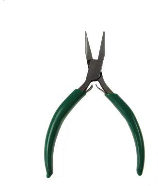 Precisionstång från Selva – för fint arbete i urmakare, elektronik och finverksteknik – PVC-belagda handtag – 11,5 cm lång – C335871