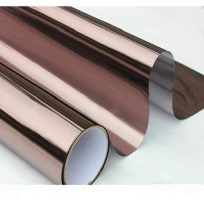 Film effet miroir pour fenêtres et vitres, couleur argent/bronze (76 cm x 100 cm)