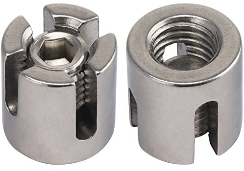 OPIOL QUALITY® Kreuzklemme Offen 3mm aus Edelstahl A4 V4A (10 Stück) Seilklemme Drahtseilklemme Klemme Draht Kabelklemmen Geländer Marine Boot Drahtseil
