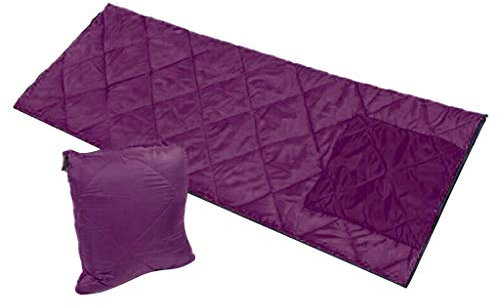 Tubayia Tragbar Warm Schlafsack Reiseschlafsack mit Kopfkissen für Camping, Wandern, Reisen