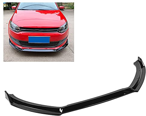 Spoiler de Pare-Chocs Avant, becquet de lèvre Avant Personnalisation Exclusive pour MK5 6R Standard Pre‑Facelift 2009‑2014(Bright Black)