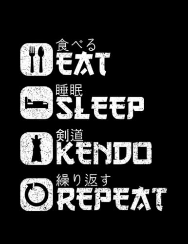 Kendo Kendo Japanese Martial Arts Bogu Shinai Kendo: Journal Perfect Notebook - 8.5x11 (W x H)