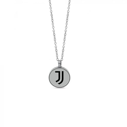 Juventus ⚽ Collana in acciaio con pendente logo