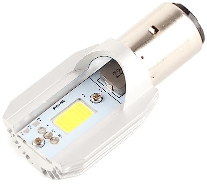 Ba20d Motocicleta Led, Blub High Low Beam Light COB Faro Brillante para Bombilla de Faro Ba20d Led Scooter Head Lamp