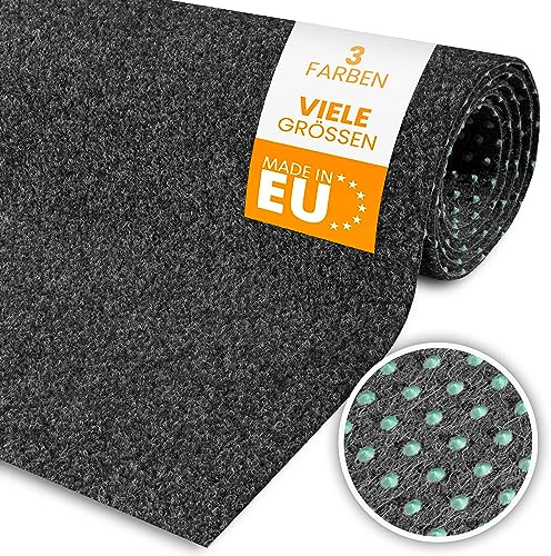 comflor Rasenteppich Outdoor für Balkon (Grau, 200x150) - Kunstrasen Meterware als Balkonbelag wasserfest & wetterfest - Kunstrasenteppich Outdoor & Indoor - Idealer Bodenbelag für den Balkon