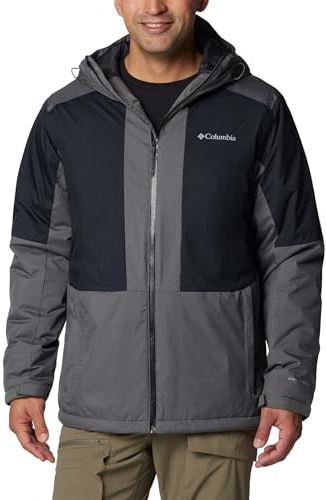 Columbia Point Park Insulated Jacket, Manteau Veste D'Hiver Homme, City Grey/Black, Taille XXL