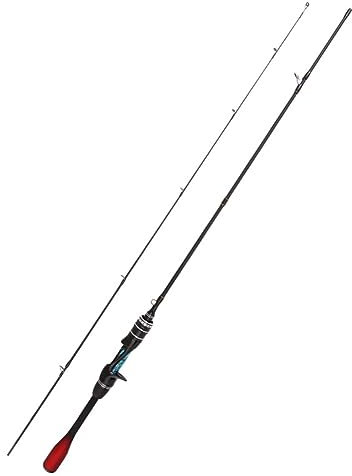 AMZLORD Angelrute aus Kohlefaser, empfindliche, leichte Angelrute, 1,68/1,8/1,98 m, gerader Griff, for das Angeln im Süßwasser