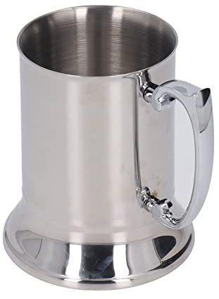 Lazyspace Double Wall Beer Mug Stein Stainless Steel Insulated Rustproof Anti Corrosion Coffee Mug Dishwasher Safe Drinking Mugs for Bar