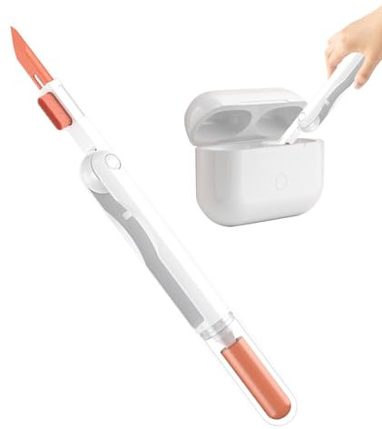 ycezw Reinigungsstift für Kopfhörer, Reinigungswerkzeuge für Kopfhörergehäuse, Stift, elektronischer Reiniger – Multifunktionaler Reinigungsstift mit weicher Bürste für Kopfhörer und Gerät