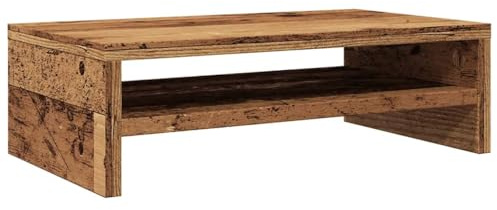 vidaXL Support de Moniteur Vieux Bois 42 x 24 x 13cm Bois d'ingénierie, Support d'ordinateur, Support de Clavier, Support de Moniteur d'ordinateur de Bureau