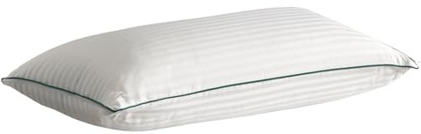 Velfont Almohada Bambú, Doble Funda con Ribete, Firmeza Media-Alta, Relleno Neotherm Eco, Blanco (90 cm)