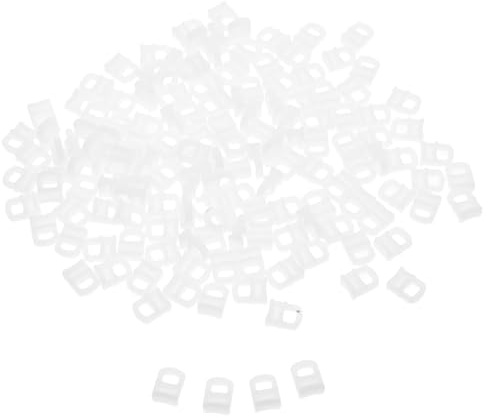 ABOOFAN 150pezzi Gancho per Binario Tende Scorrevoli in Plastica Resistente Rotelle Rulli Silenziosi per Binario Quadrato Piccolo Accessori Interni con Puleggia Facile Installazione Bianco