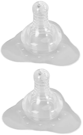 TOBBOMEY 2 Stück Silikon Brustwarzenschutz zum Stillen Tragbar und Hautfreundlich Nippelschutz für Mütter und Babys als Stillzubehör