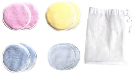 FOMIYES 8 Stück Wiederverwendbare Make-up-entferner-pads Dreilagig Gesichtswatte Waschbar Entferner-pads Für Kosmetik Und Uv-schutz Mit Aufbewahrungstasche