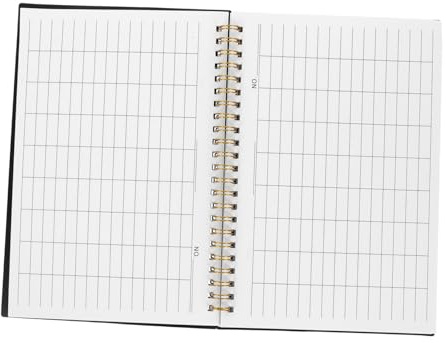 CIYODO Cuaderno Rayado con Tapa para Seguimiento de Inventario Registro de Gastos Mensuales y Planificación de Presupuesto el Hogar o Oficina