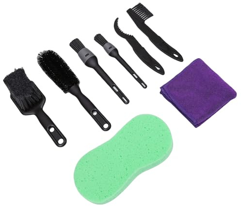 UPALDHOU Bike Cleaning Kit, Professional Detail Brushes Soft Wash Sponge Tools for Mountain and Road Bike Maintenance