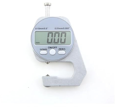 Spessimetro, Micrometro, Strumenti Di Misurazione Digitale Per Spessimetro In Lega Zinco LCD Elettronico O Parete Metrica 0-10/20 Mm per Laboratorio automobilistico(0-10mm F Thickness)