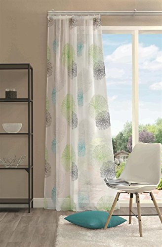 WLINS - Tenda di scorrimento, 175 x 140 cm, colore: Verde