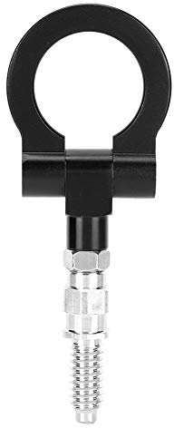KIMISS Gancio Traino Anello Bullone Gancio Traino per Rimorchio CNC Auto Europea Gancio per Rimorchio Anteriore e Posteriore Auto Anello Ancoraggio Rimorchio per Serie 3 E39 E92 E91 E90 E46 E36(Nero)