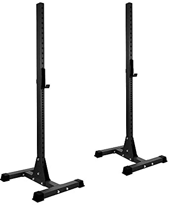 Suprfit Squat Rack Langhantelständer mit höhenverstellbaren J-Cups für max. Flexibilität - Kniebeugenständer zur Langhantelablage bei Belastung bis 300kg, Sicherer Langhantel Ständer für Dein Homegym