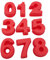 9 stampi in silicone a forma di numero per torte, gelatine, cioccolato, caramelle, muffin, vassoio (10,2 cm)
