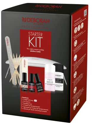 Deborah Milano Professional Maniküre-Starter-Set mit semi-permanentem Gelnagellack, für ein professionelles Ergebnis zu Hause, für glänzende und kräftige Nägel
