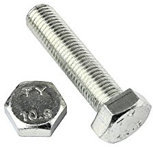 25 Stk Sechskantschraube DIN 961 M16x1,5x35 Feingewinde annähernd bis Kopf - Stahl verzinkt