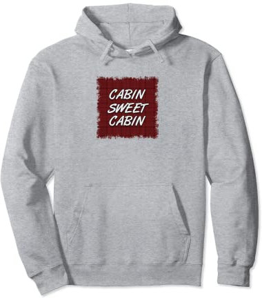 Cabin Sweet Cabin Red Plaid Light Pullover Hoodie